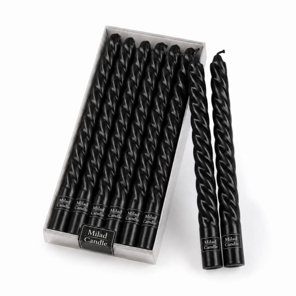 Black Taper Candle – Milad Candle