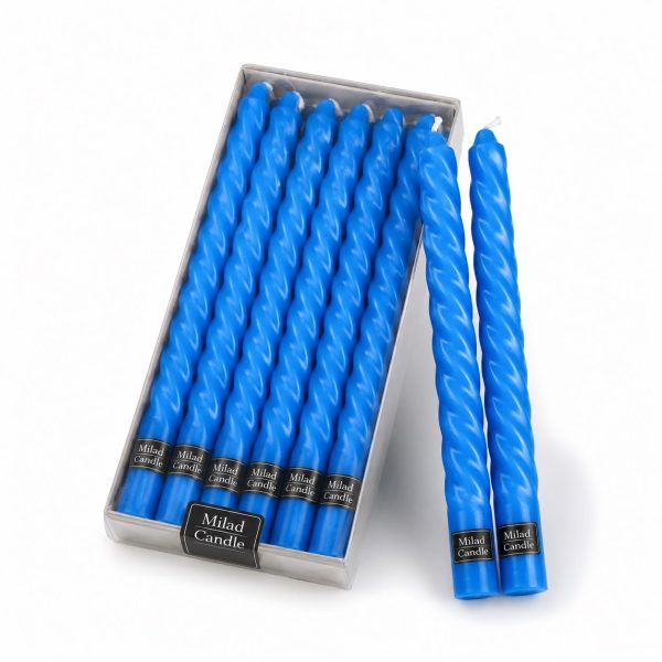 Blue Spiral Candle – Milad Candle