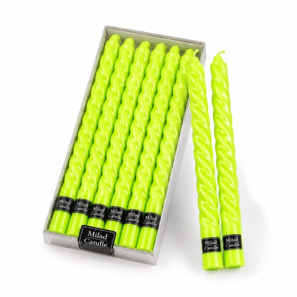 Fluorescent Spiral Candle – Milad Candle