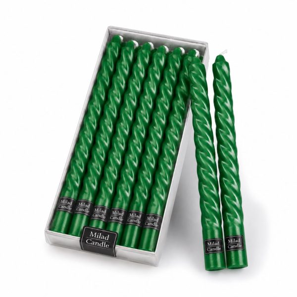 Green Spiral Candle – Milad Candle